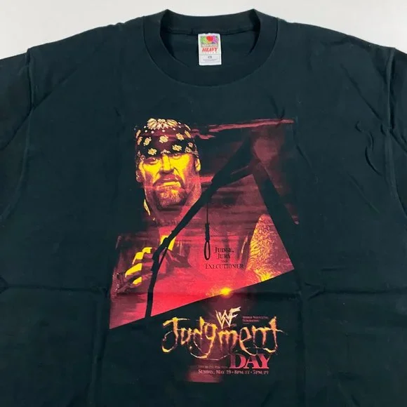 Vintage 2002 WWF WWE Judgment Day The Undertaker T Shirt Mens XL Judgement Day - Picture 2 of 9